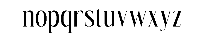 TRT Glanore Serif Font LOWERCASE