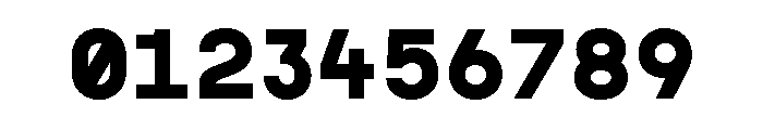 TRT INTERVAL Bold Font OTHER CHARS