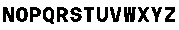TRT INTERVAL Bold Font UPPERCASE