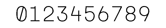 TRT INTERVAL Extra Light Font OTHER CHARS