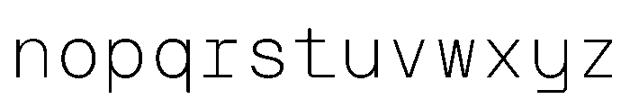 TRT INTERVAL Extra Light Font LOWERCASE