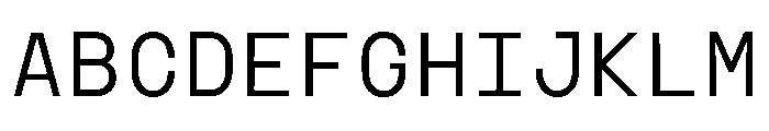 TRT INTERVAL Light Font UPPERCASE