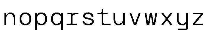 TRT INTERVAL Light Font LOWERCASE