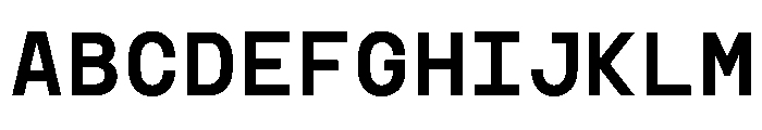 TRT INTERVAL Medium Font UPPERCASE