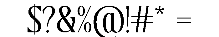 TRT MONTERO  Light Font OTHER CHARS