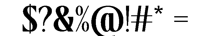TRT MONTERO  Medium Font OTHER CHARS
