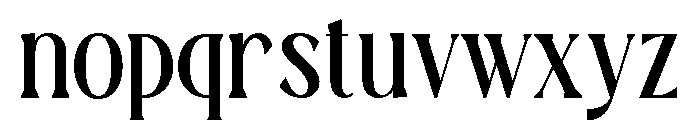 TRT MONTERO  Regular Font LOWERCASE