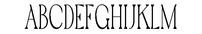 TRT MONTERO  Thin Font UPPERCASE