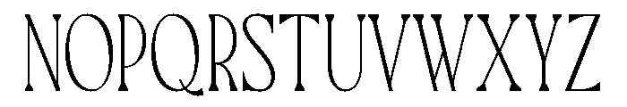 TRT MONTERO  Thin Font UPPERCASE
