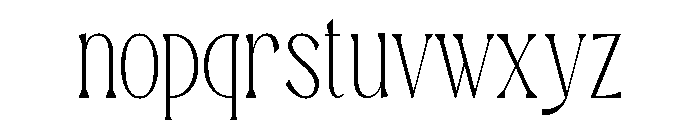 TRT MONTERO  Thin Font LOWERCASE