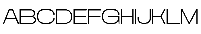 TRT Mont Broz Extra Light Font UPPERCASE