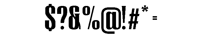 TRT REGARD Bold Font OTHER CHARS