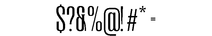 TRT REGARD Light Font OTHER CHARS