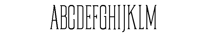 TRT REGARD Thin Font UPPERCASE