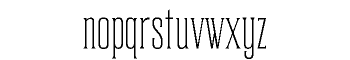 TRT REGARD Thin Font LOWERCASE