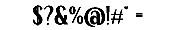 TRT Remora Bold Font OTHER CHARS