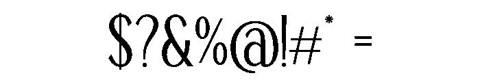 TRT Remora Light Font OTHER CHARS