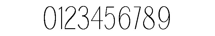 TRT Remora Thin Font OTHER CHARS