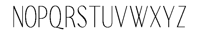 TRT Remora Thin Font UPPERCASE