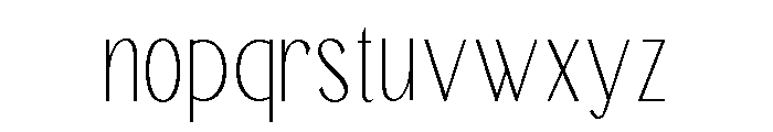 TRT Remora Thin Font LOWERCASE