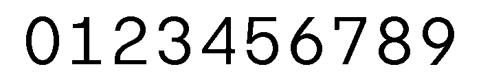 TRT Terminal Mono Light Font OTHER CHARS