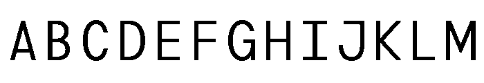 TRT Terminal Mono Light Font UPPERCASE