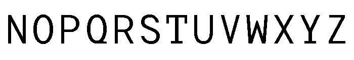 TRT Terminal Mono Light Font UPPERCASE