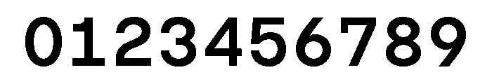 TRT Terminal Mono Medium Font OTHER CHARS