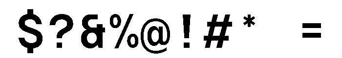 TRT Terminal Mono Medium Font OTHER CHARS