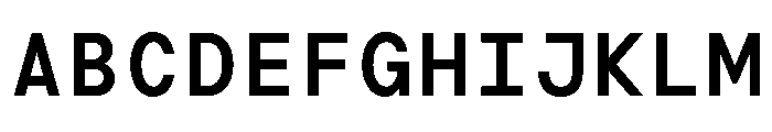 TRT Terminal Mono Medium Font UPPERCASE