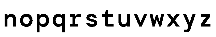 TRT Terminal Mono Medium Font LOWERCASE