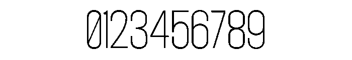 TRT unamo Thin Font OTHER CHARS