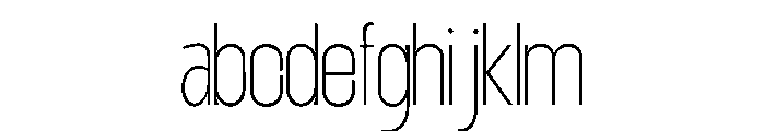 TRT unamo Thin FONT