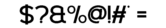 TRUXION-Regular Font OTHER CHARS