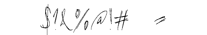 Trail Notes Font OTHER CHARS