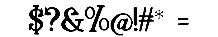 Trailblazer_Serif Font OTHER CHARS