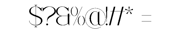 Trailogen Font OTHER CHARS