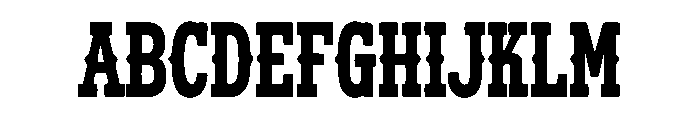 Trailworker Font UPPERCASE