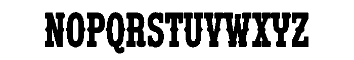 Trailworker Font LOWERCASE