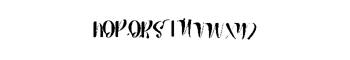 Tranding Font UPPERCASE