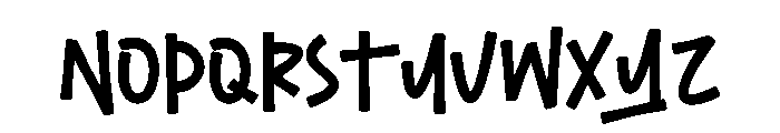 Trandy Starboys Font LOWERCASE