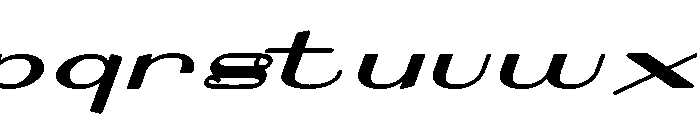 Transit Font LOWERCASE
