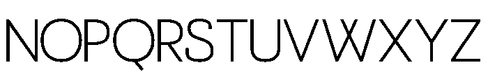 Traotush Light Font LOWERCASE