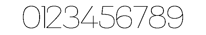 Traotush Thin Font OTHER CHARS