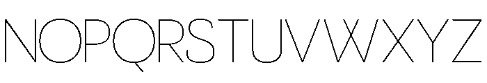 Traotush Thin Font UPPERCASE