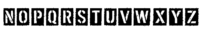 Trash Block Font LOWERCASE