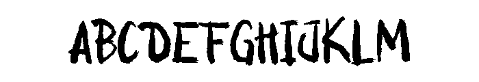 Trash Rush Font UPPERCASE
