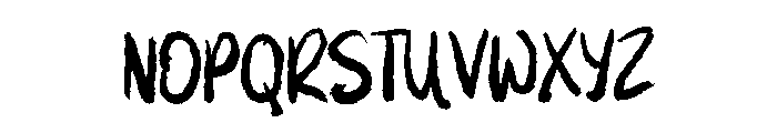 Trash Rush Font UPPERCASE