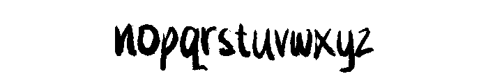 Trash Rush Font LOWERCASE