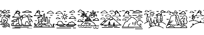Travel Terrain Font OTHER CHARS